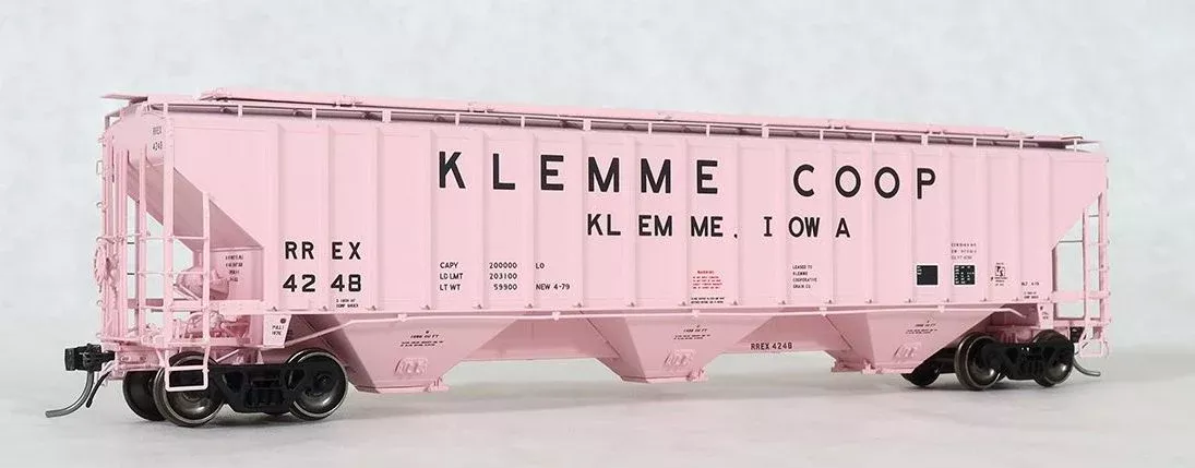 Tangent Scale Models 20057 PS 4750 Covered Hopper "Klemme Coop Iowa" RREX #'s Vary