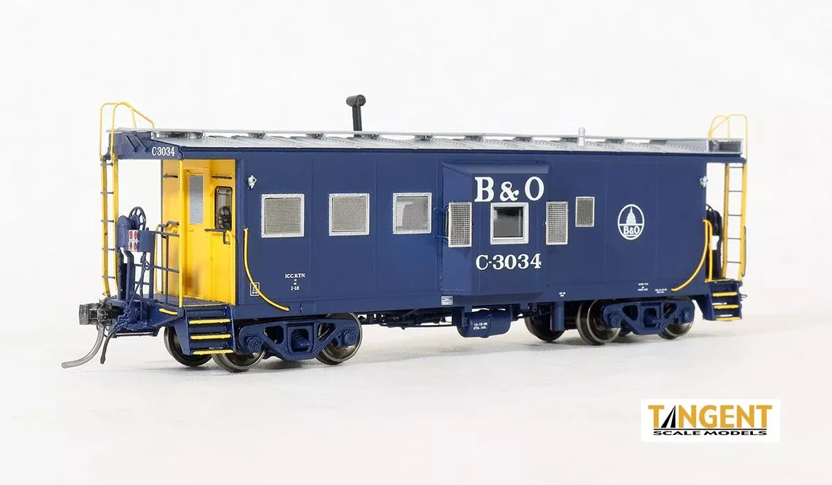 Tangent Scale Models 60021 HO Scale ICC B&O I-18 Caboose Baltimore & Ohio (1965+ Era) B&O