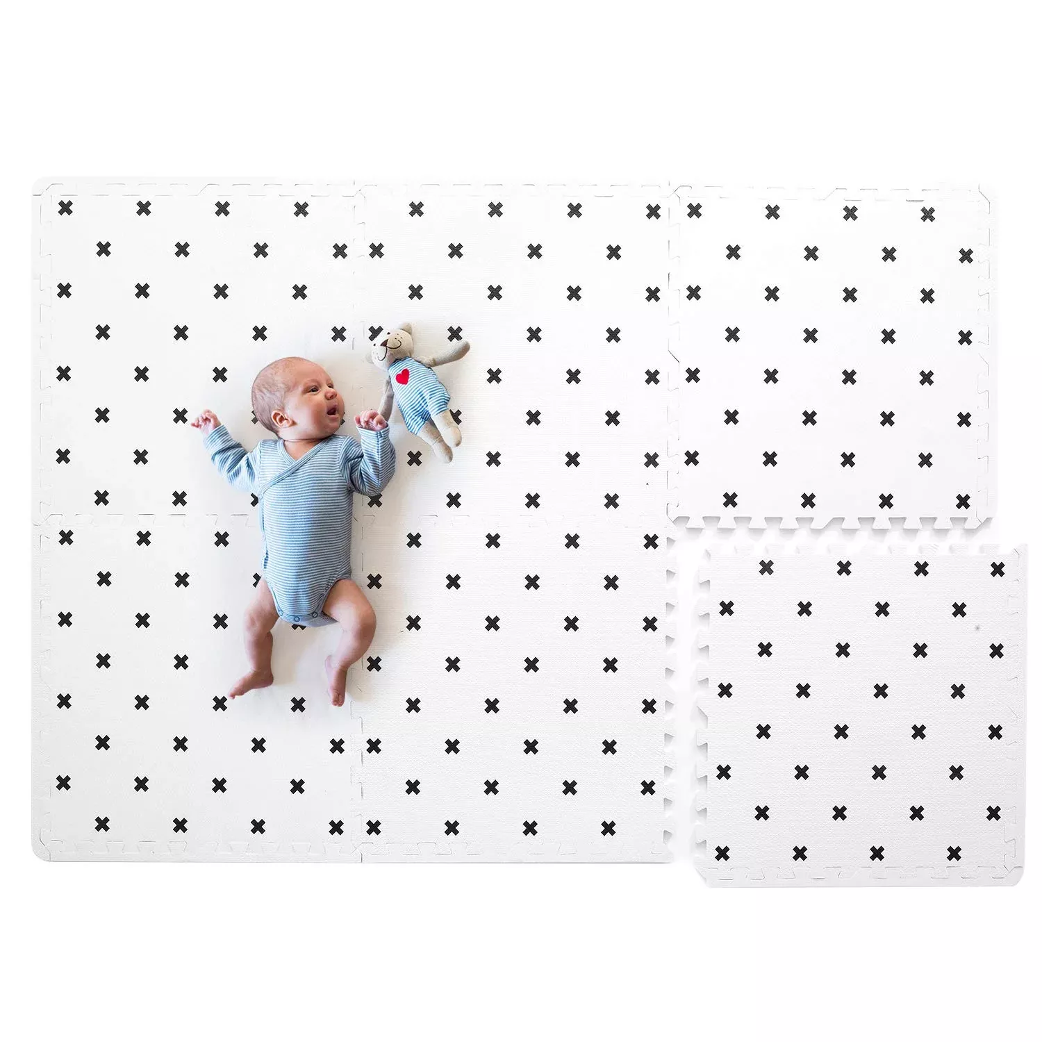 TCBunny Extra Large Baby Foam Play Mat - 4FT x 6FT Non-Toxic EVA Puzzl