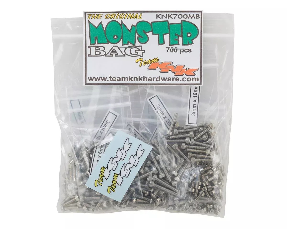 Team KNK (KNK700MB) 700 Piece Monster Bag Stainless Hardware Kit