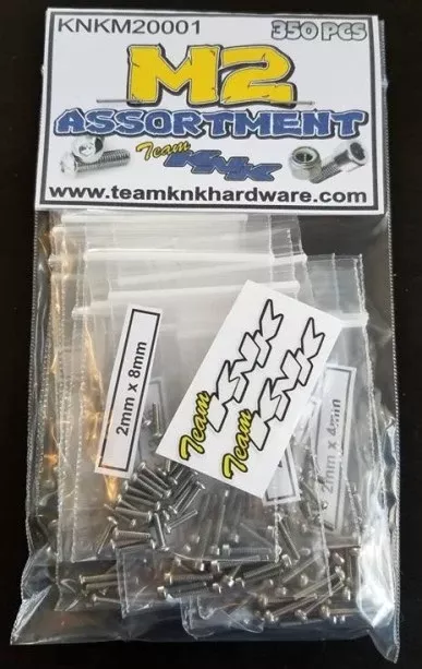 Team KNK (KNKM20001) 350 Piece M2 Stainless Assortment Pack