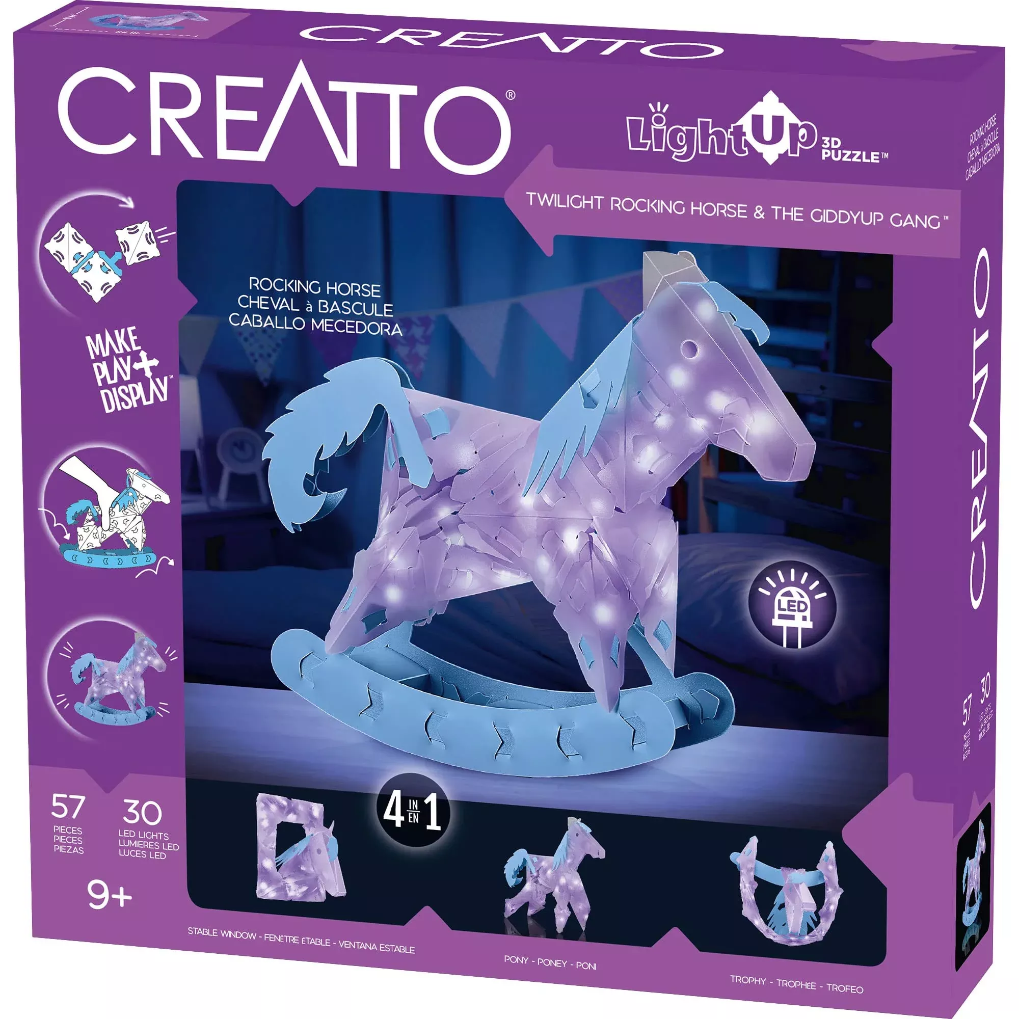Thames & Kosmos Creatto Rocking Horse Building Kit Multicolor 57 Pieces