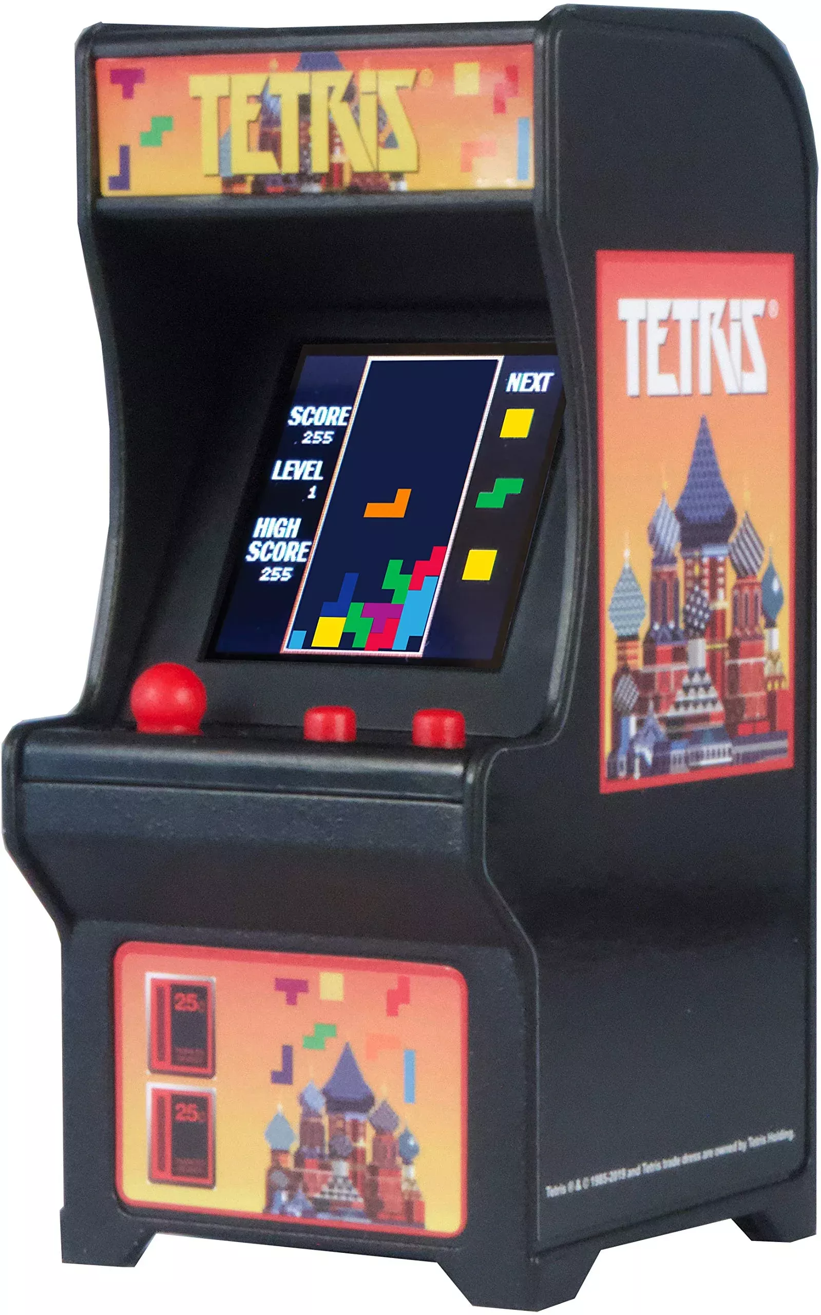 TINY ARCADE Mini Retro Tetris Game - 3.5" Handheld Arcade Machine, Mul