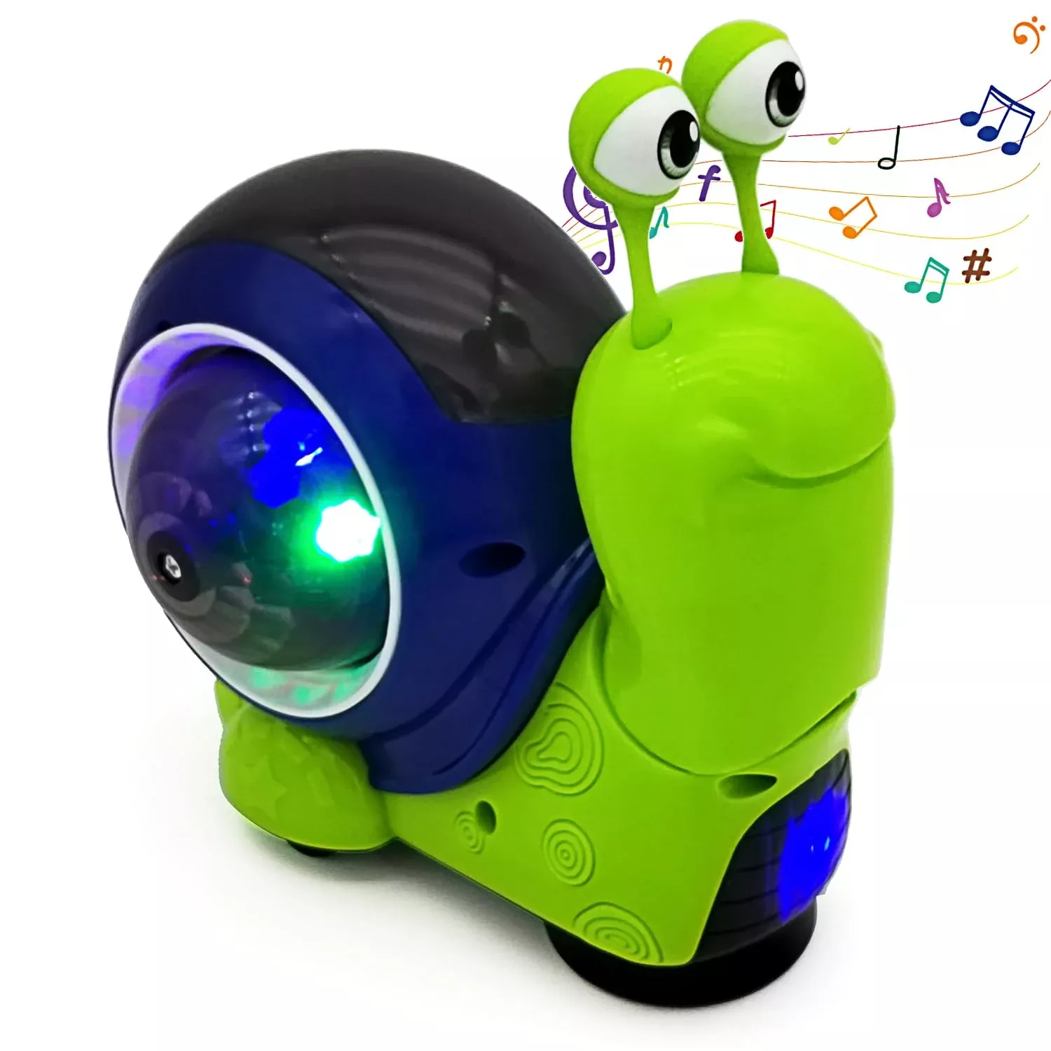 Tipmant Baby Toddler Electric Snail Toy Cute Electronic Animal Crawl,