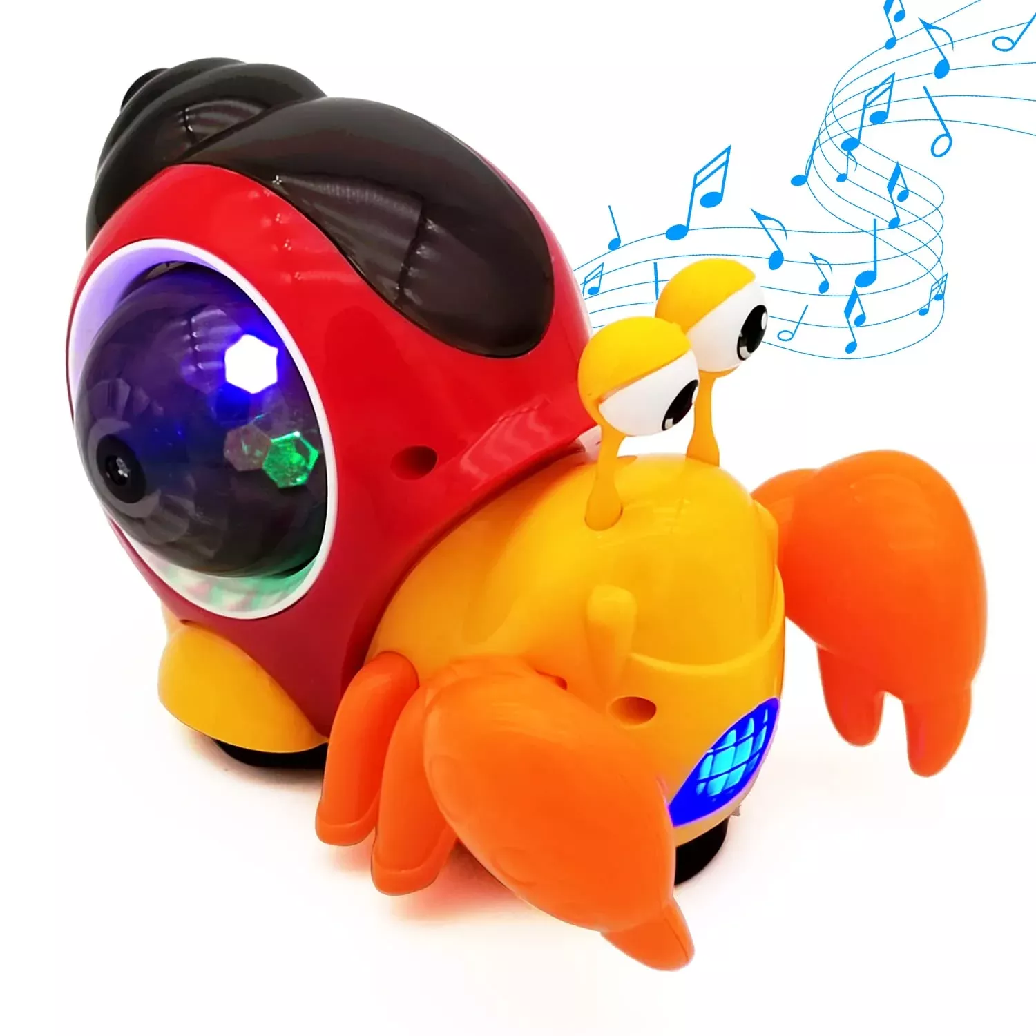 Tipmant Electric Crab Toy - Eco-friendly, 16x10x10 cm, Orange