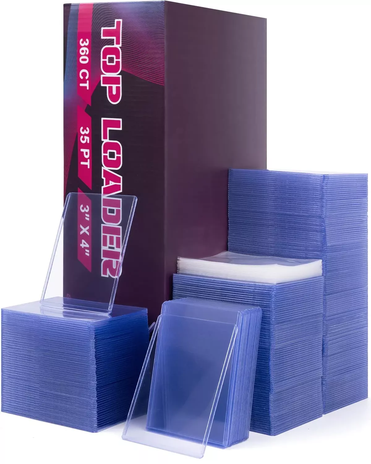 Top Loader For Cards 720 Ct, 35 Pt Premium 360 Top Loader And 360 Clea