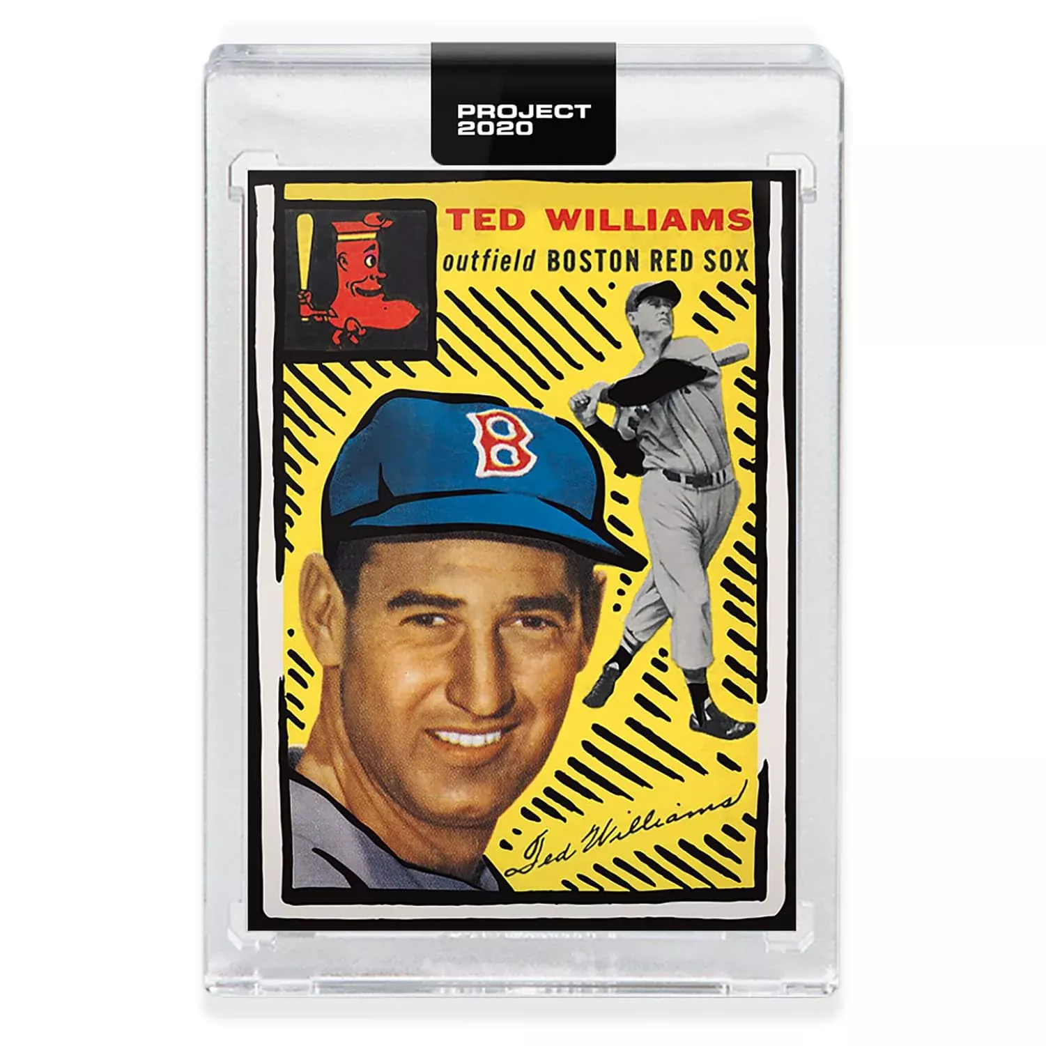 Topps Project 2020 Card 246-1954 Ted Williams Yellow by Joshua Vides