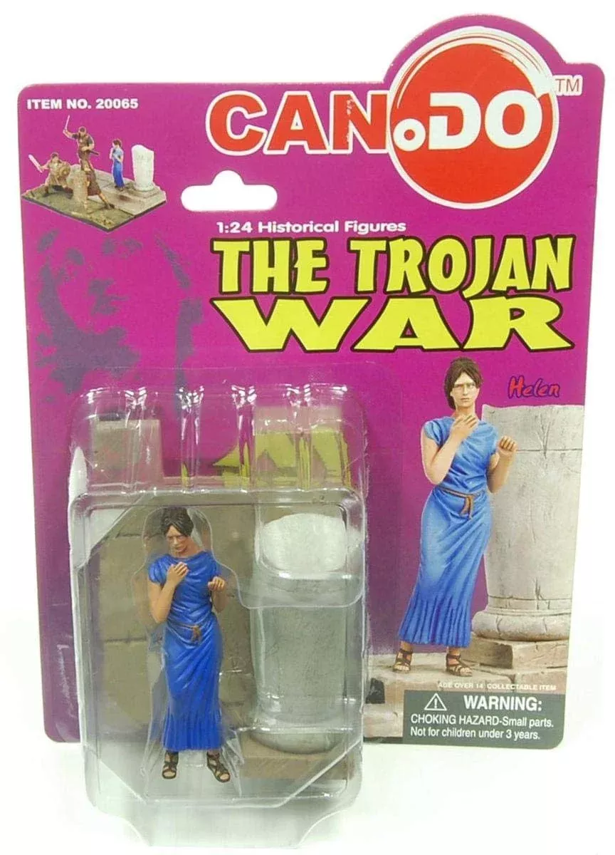 Toynk 1:24 Scale Trojan War Figure D Helen - Purple, 3 Inch