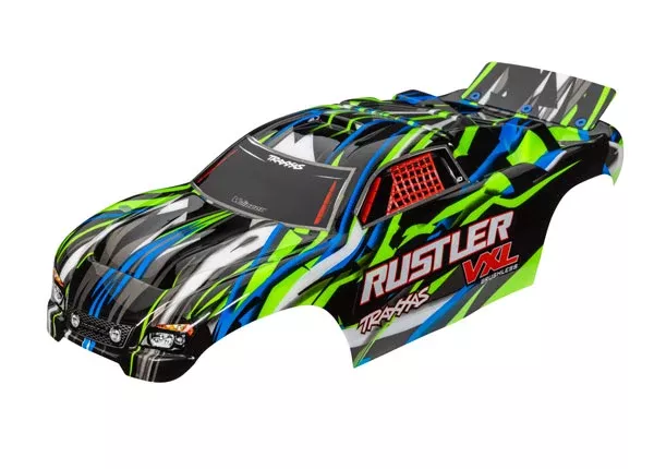 Traxxas 3726G Green Rustler Body for 2WD Rustler VXL