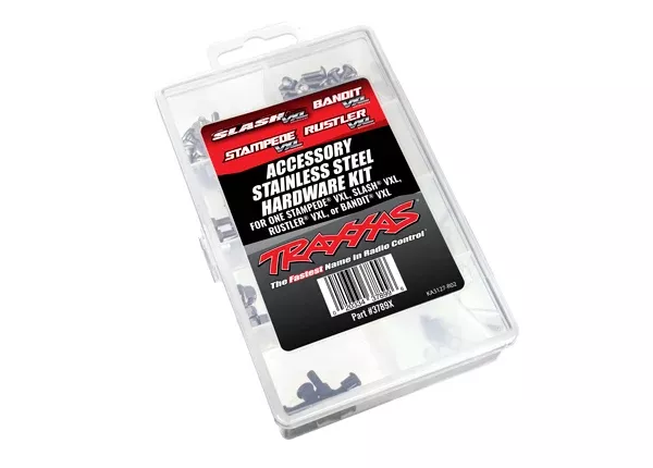 Traxxas 3789X Complete Stainless Steel Hardware Kit fits VXL: Slash, Bandit, Stampede, Rustler