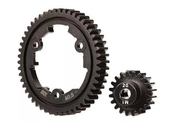 Traxxas 6450 50T Mod 1 Spur Gear and 20T Pinion Gear for XRT