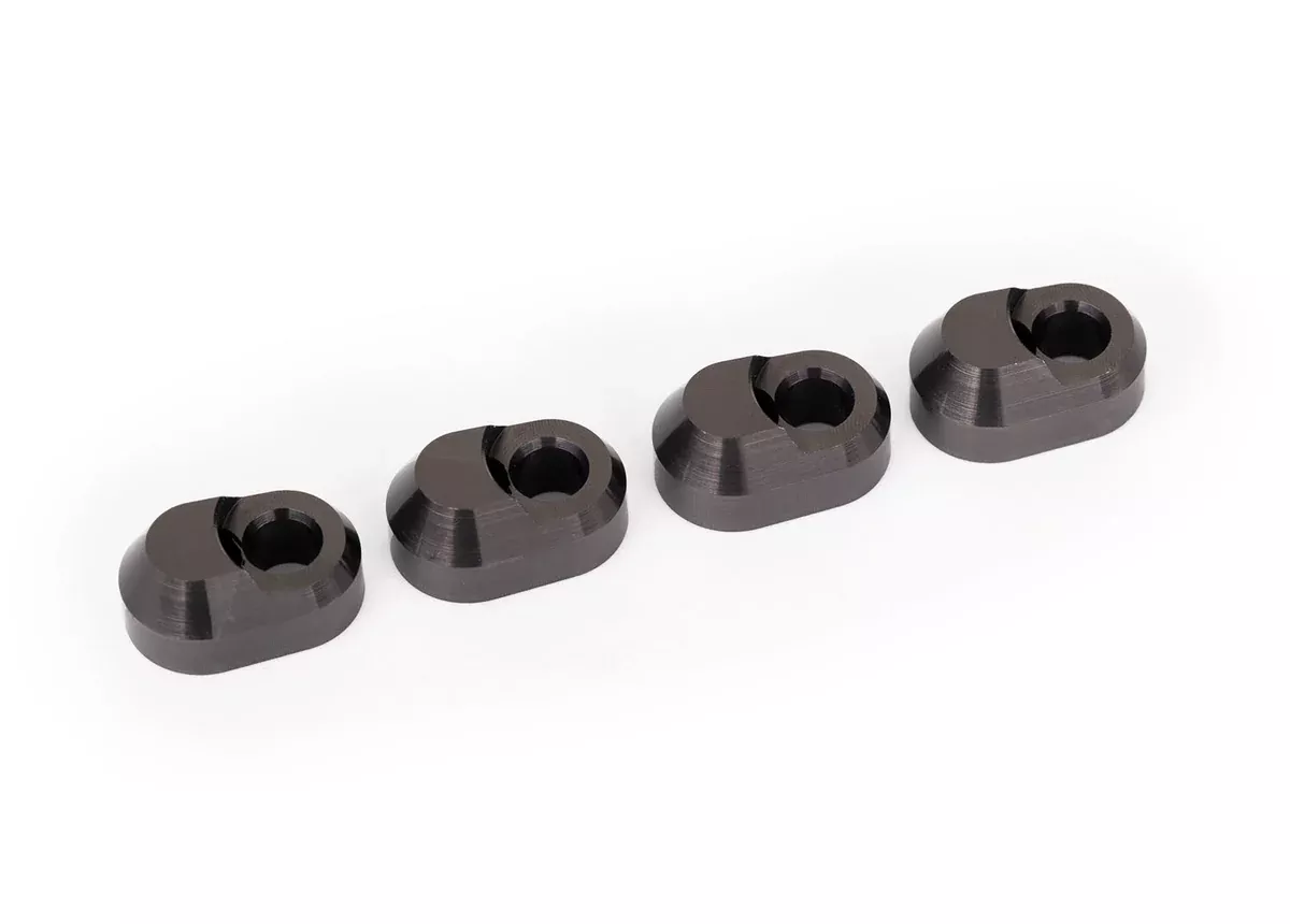 Traxxas 7743 Gray Aluminum Suspension Pin Retainer fits Maxx, X-Maxx and XRT (4 Pack)