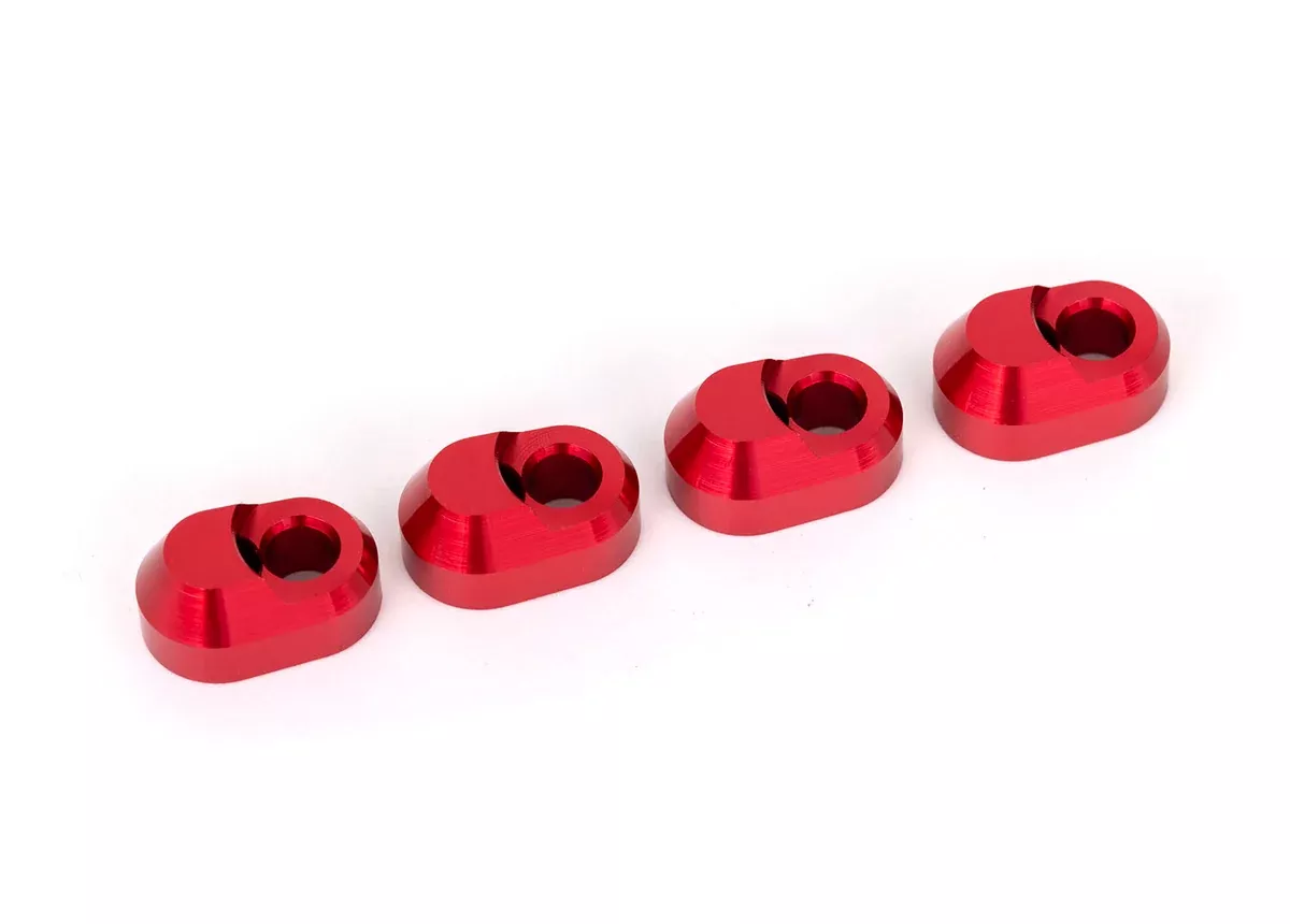 Traxxas 7743 Red Aluminum Suspension Pin Retainer fits Maxx, X-Maxx and XRT (4 Pack)