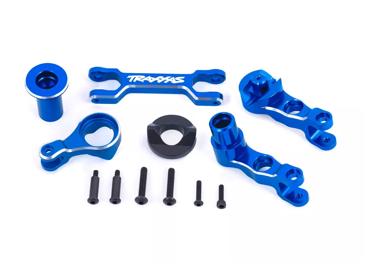 Traxxas 7746 Blue Aluminum Left & Right Steering Bellcranks fits X-Maxx
