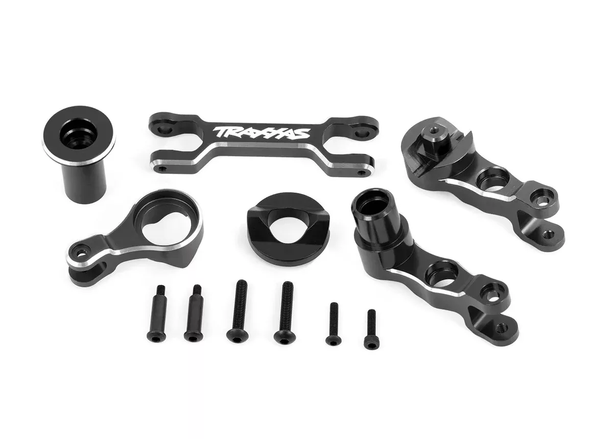 Traxxas 7746 Gray Aluminum Left & Right Steering Bellcranks fits X-Maxx