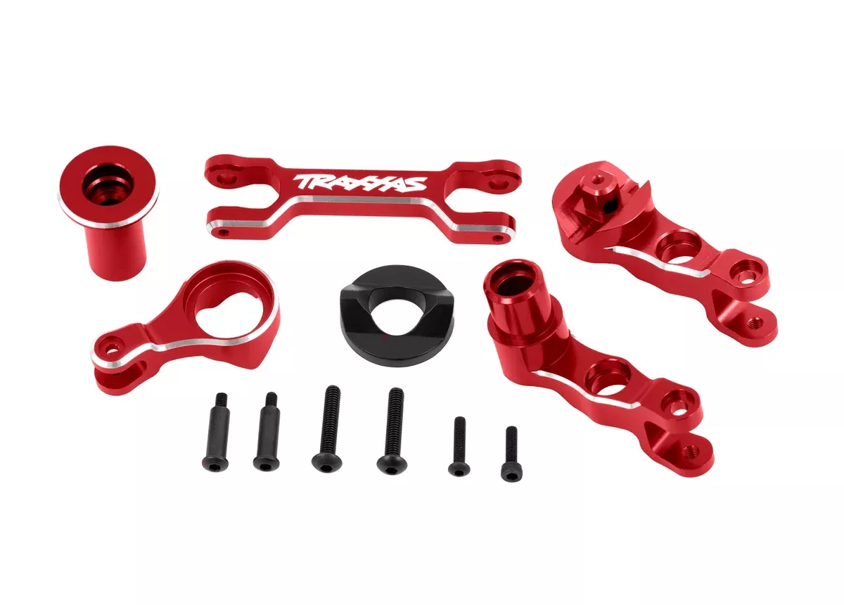 Traxxas 7746 Red Aluminum Left & Right Steering Bellcranks fits X-Maxx