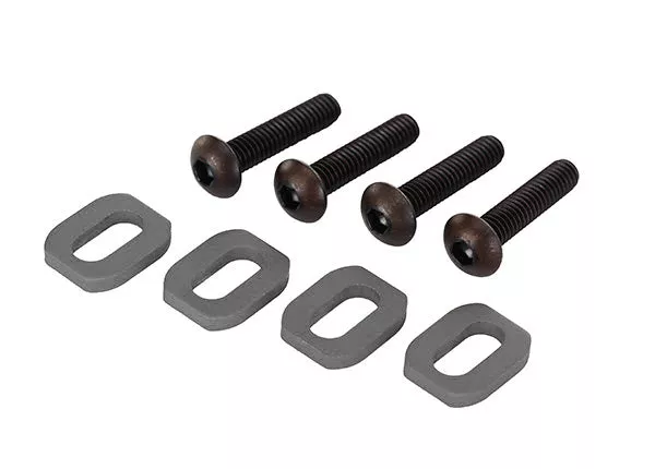 Traxxas 7759 Gray Aluminum Motor Mount Washers fits X-Maxx and XRT (4 Pack)