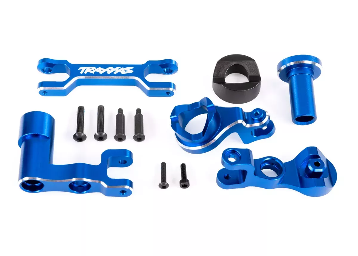 Traxxas 7843 Blue Aluminum Left & Right Steering Bellcranks fits XRT