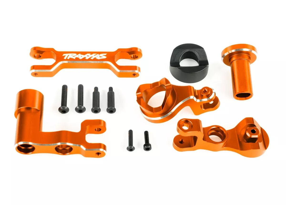 Traxxas 7843 Orange Aluminum Left & Right Steering Bellcranks fits XRT
