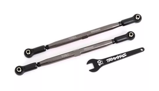 Traxxas 7897 Gray Aluminum TUBES Toe Links fits X-Maxx WideMaxx (2 Pack)