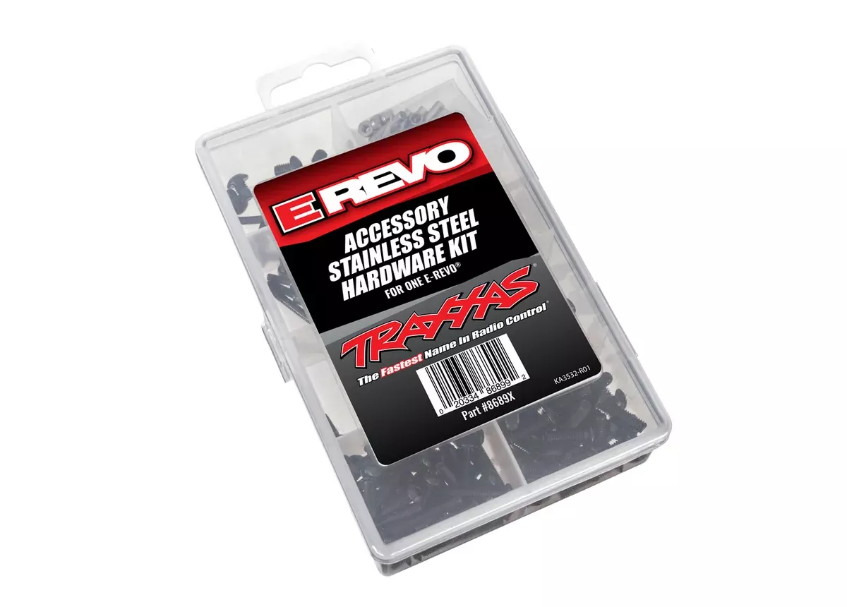 Traxxas 8689X Complete Stainless Steel Hardware Kit fits E-Revo 2.0 VXL