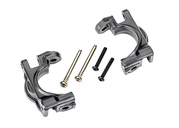 Traxxas 9032 Gray Extreme Heavy Duty Caster Blocks (C-Hubs) for 9080 Upgrade Kit