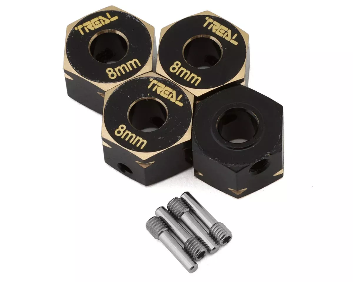 Treal Hobby (X00391TTX7) Brass 8mm Wheel Hex Hub for Axial Capra and SCX10ii