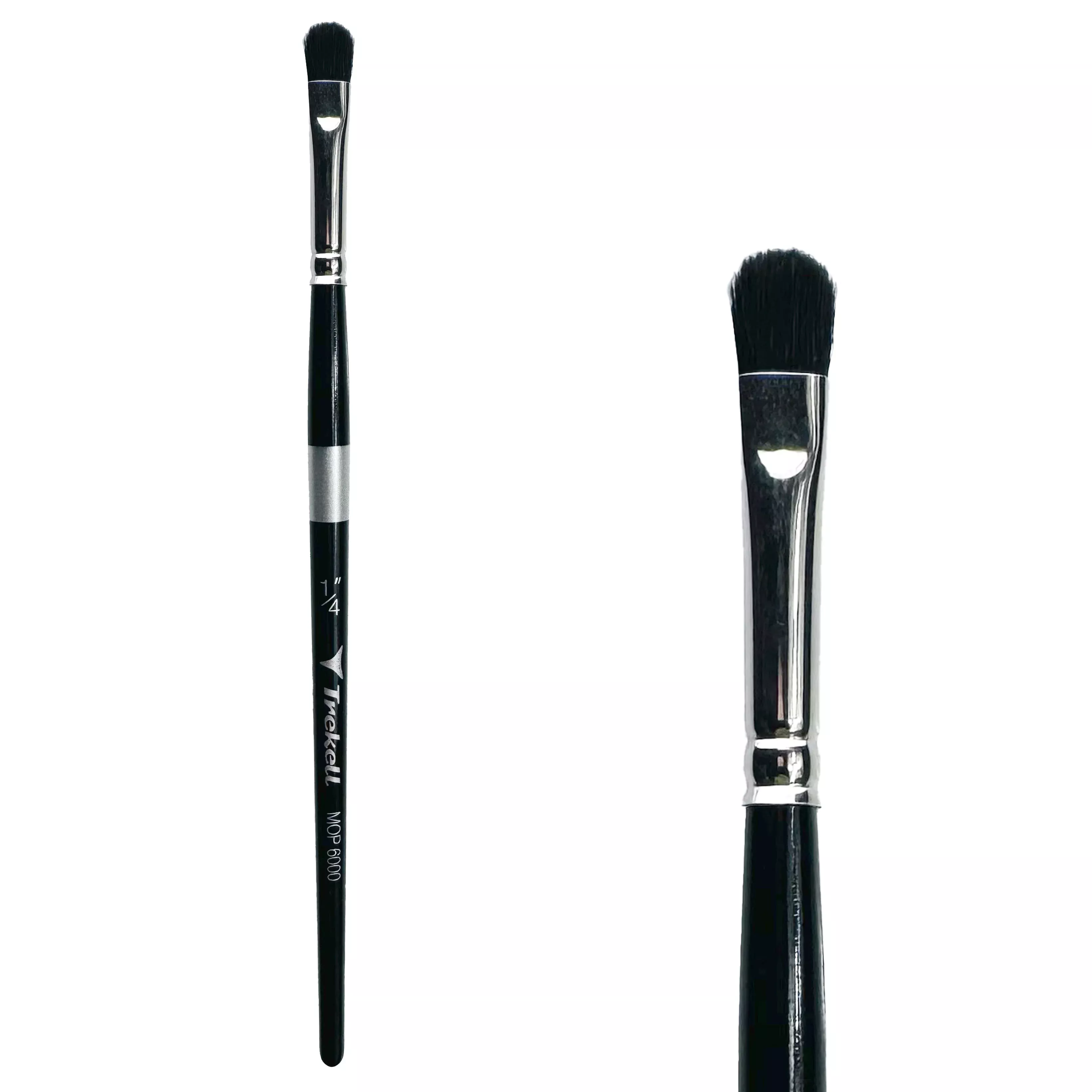 Trekell Mop Short Handle Artist Brush - Size 1/4" Oval Mop