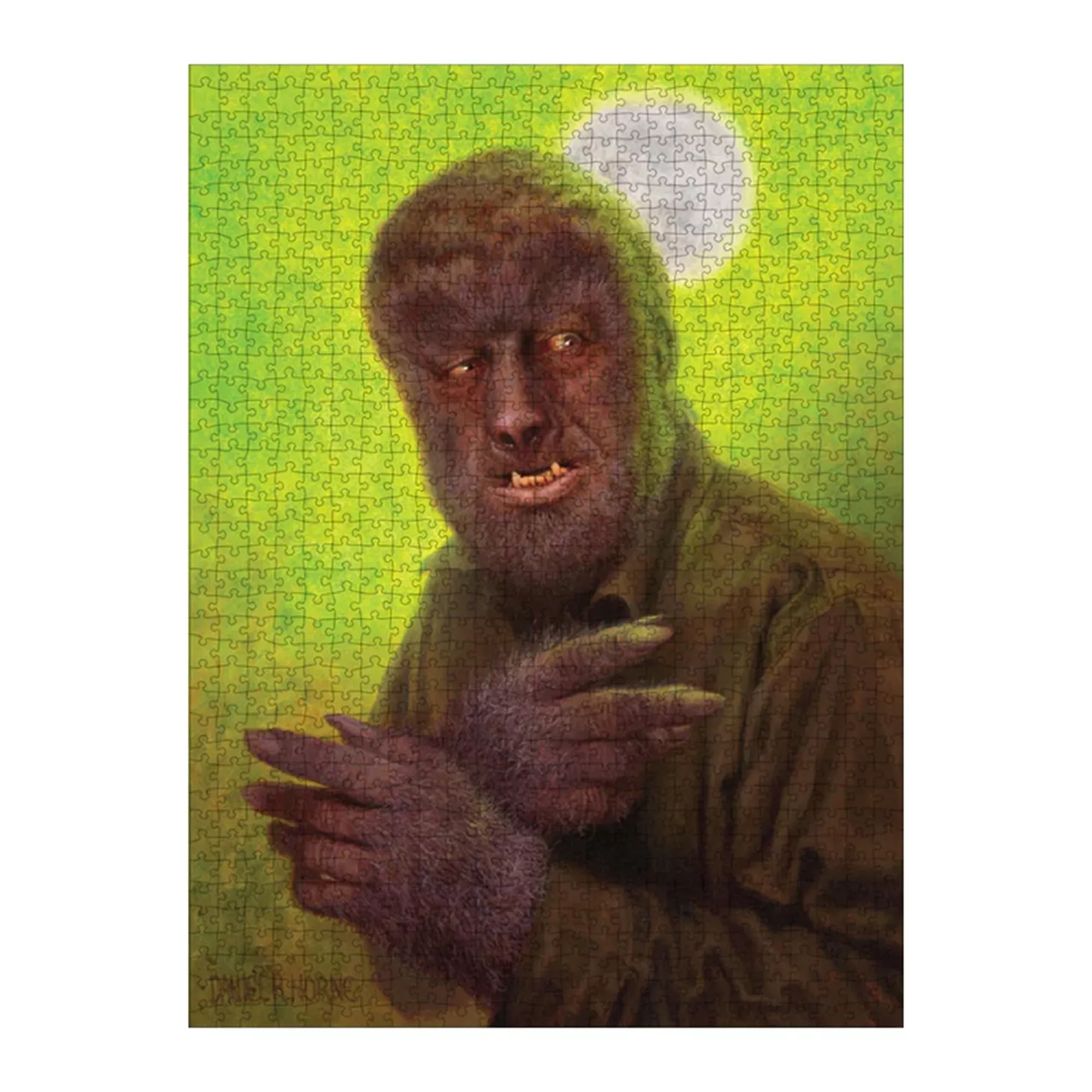 Trick Or Treat Studios 1000 Piece Jigsaw Puzzle Wolfman Multi-colored