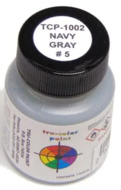 Tru-Color 1002 Navy Gray 5-U 1939 1oz Acrylic Model Paint