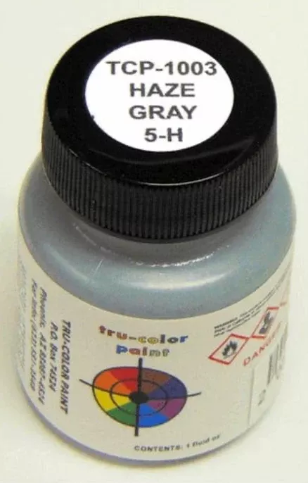 Tru-Color 1003 5-H Haze Gray 1oz Solvent Based Acrylic Model Paint