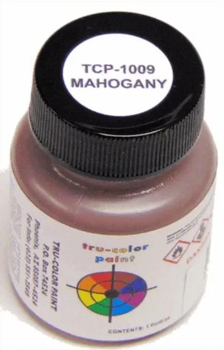 Tru-Color 1009 Mahogany 1oz Solvent Based Acrylic Model Paint