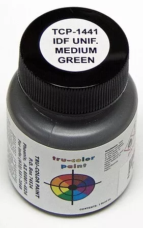 Tru-Color 1441 IDF Uniform Medium Green Solvent Based Acrylic Paint 1oz