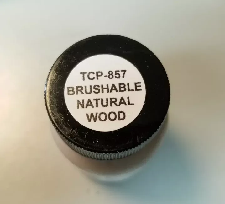 Tru-Color 857 Brushable Flat Natural Wood 1 oz. Solvent Based Acrylic Model Paint