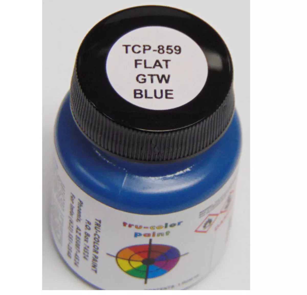Tru-Color 859 Brushable Flat GTW Blue 1 oz. Solvent Based Acrylic Model Paint