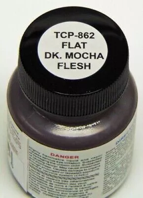 Tru-Color 862 Brushable Flat Dark Mocha Flesh 1 oz. Acrylic Model Paint