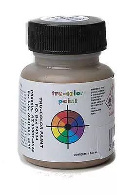Tru-Color 875 Brushable Flat Light Wooden Rifle Stock 1 oz. Solvent Based Acrylic Model Paint