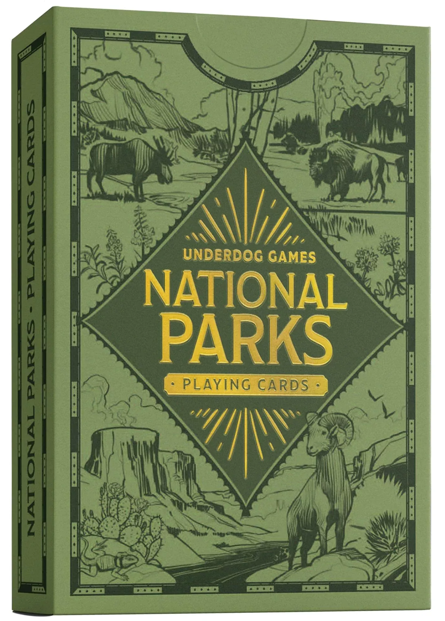 Underdog Games National Park Playing Cards - 52 Custom Art Designs, Mu