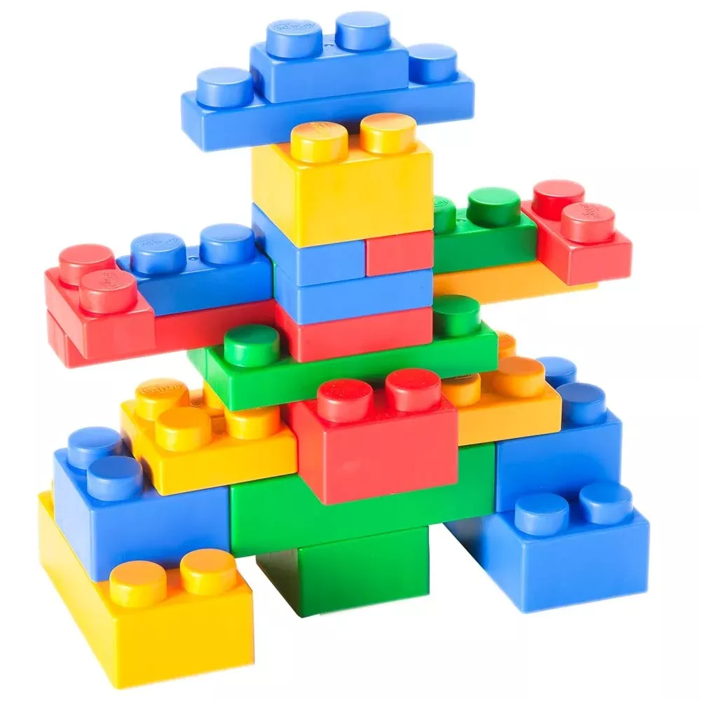 UNiPLAY Mix Soft Building Blocks - 36-Piece Set for Infants, Multicolo