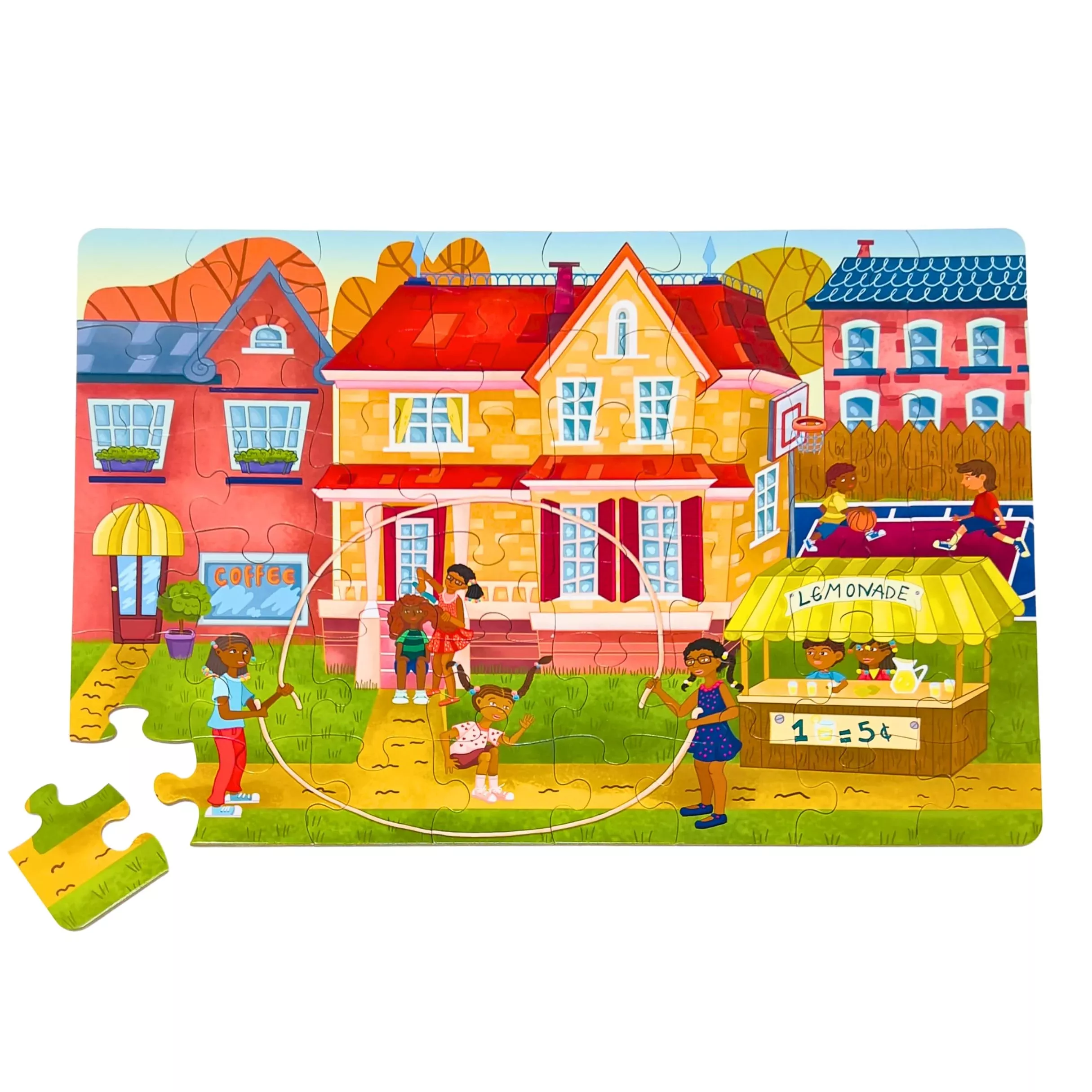 Upbounders Fun Outside Jumbo Puzzle for Preschool Kids, Multi, 48 Pieces