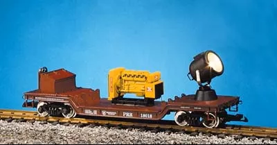 USA Trains R17324 G Gauge Searchlight Car Pennsylvania PRR #18018 - NOS