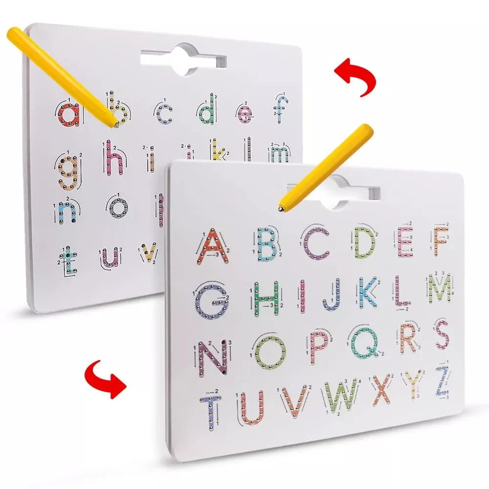 Usatdd Magnetic Letters Practicing Board,Tracing Abc Alphabet Magnet D