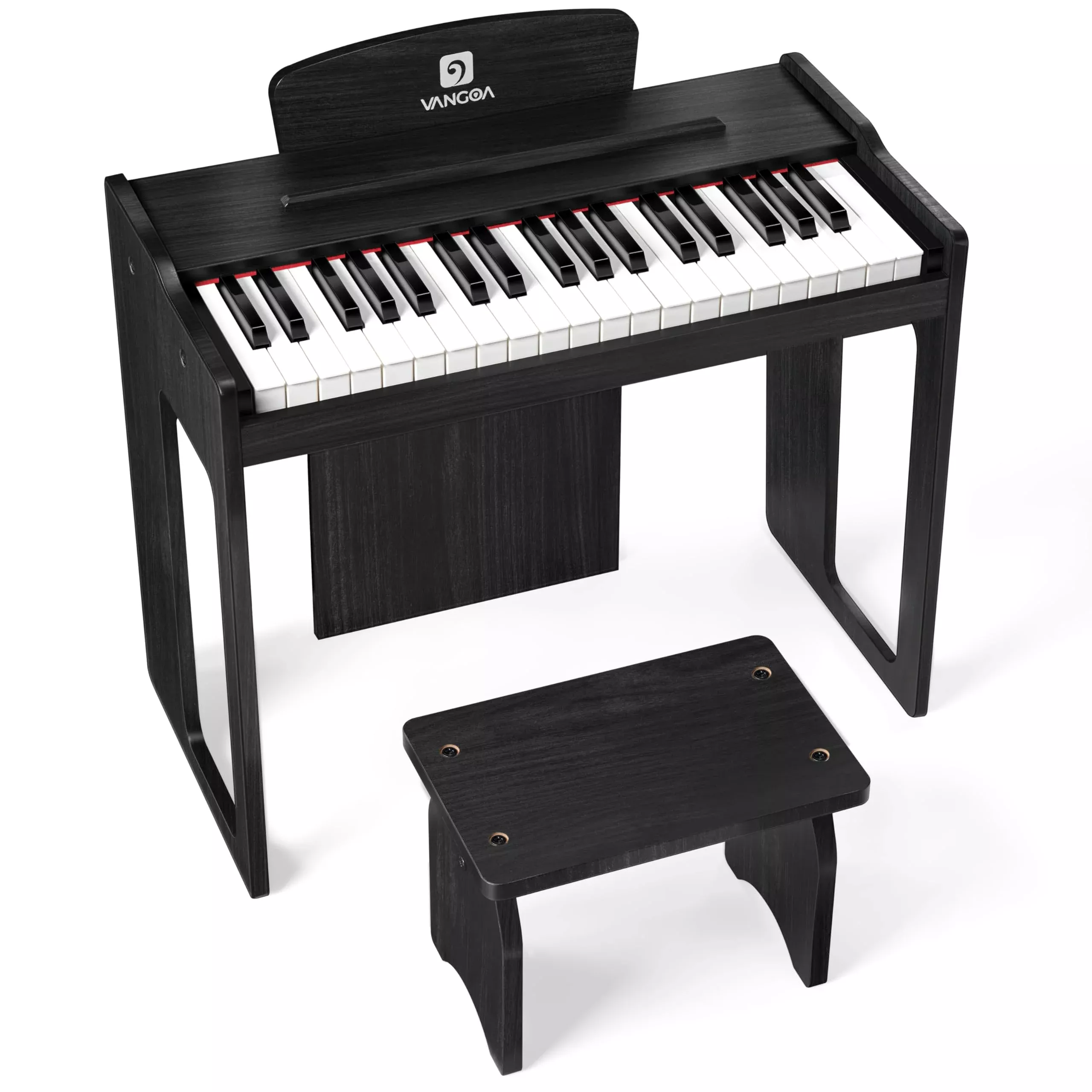 Vangoa Kids Piano Keyboard, 37 Keys, Classic Black, Compact Design