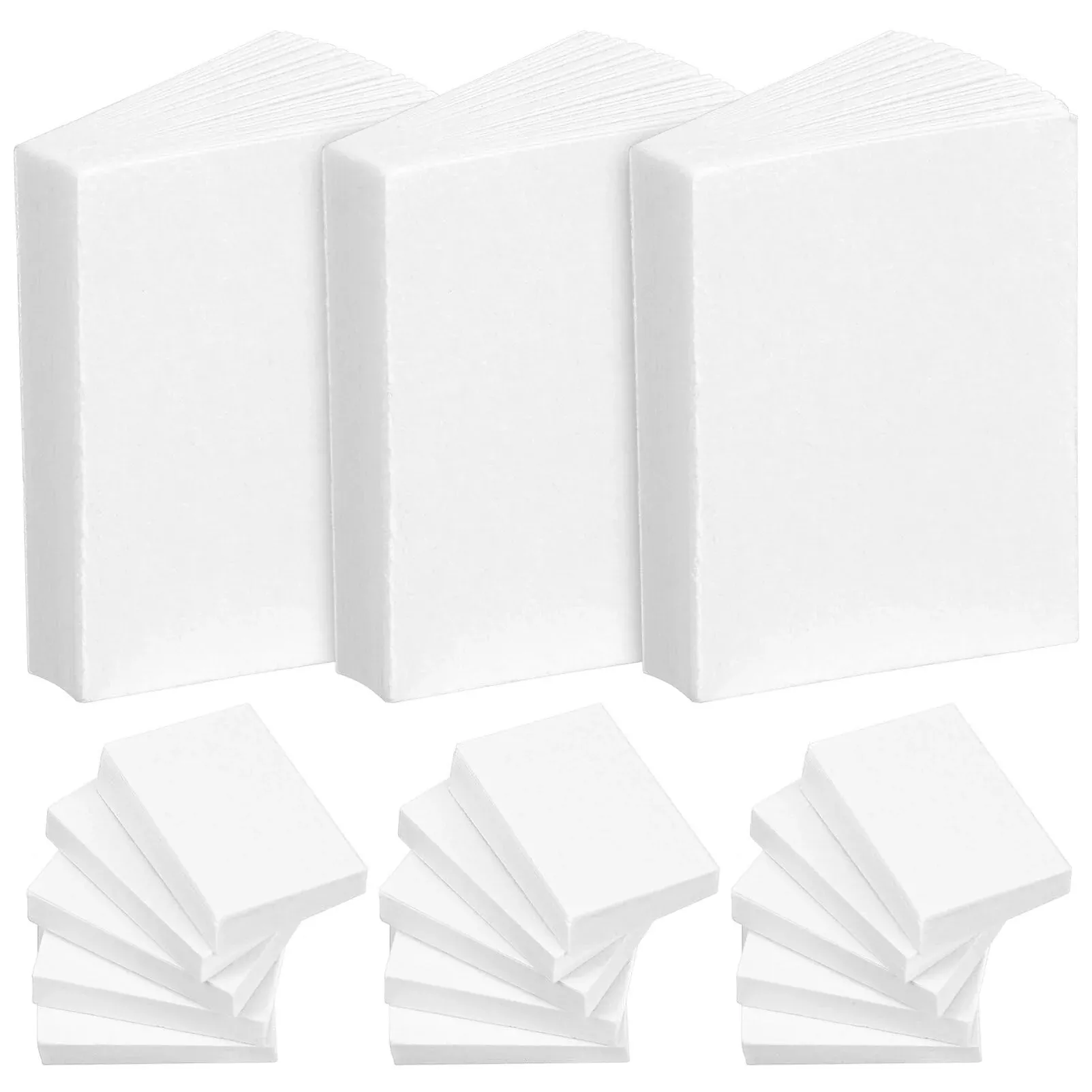 VOSAREA Miniature White Book Dollhouse Books 1:12 Scale 50pcs