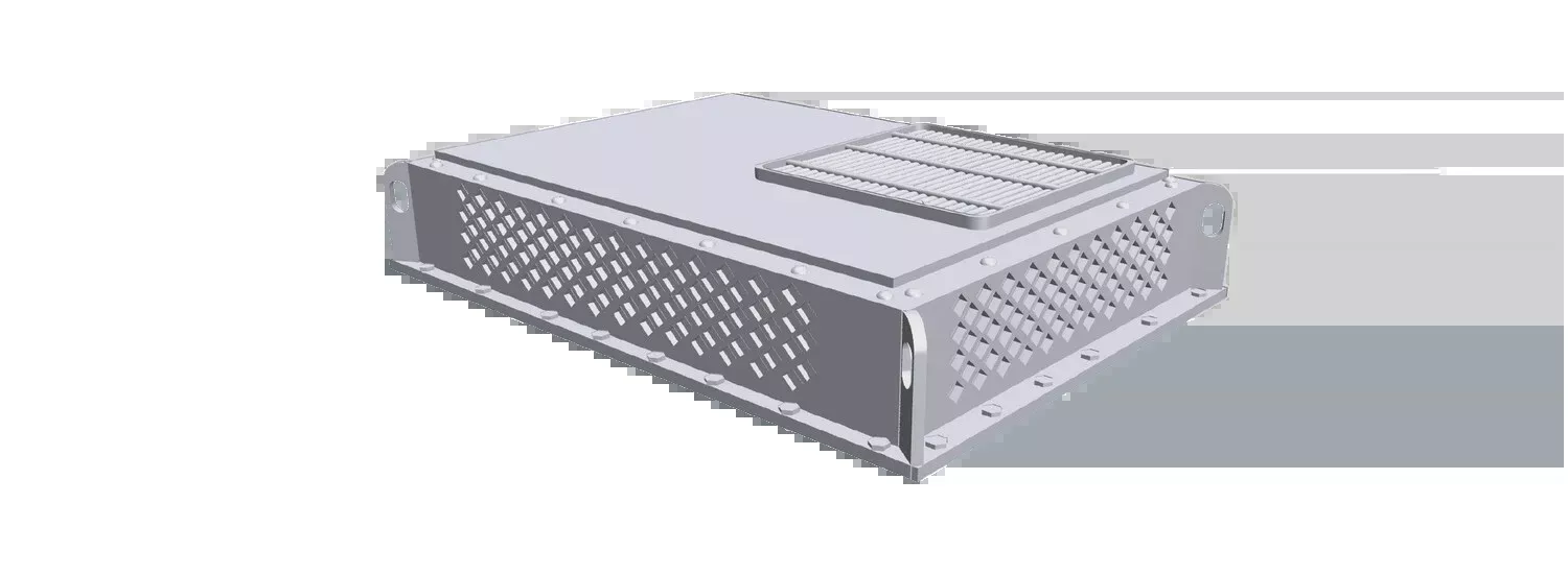 Wallace Locomotive Works WALX-017 HO Scale NS Style Rooftop AC White (2 Pack)