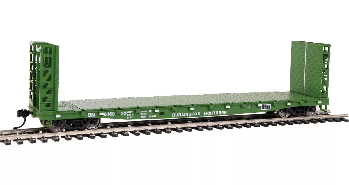 Walthers 910-5906 HO GSC Bulkhead Flatcar Burlington Northern BN 616047