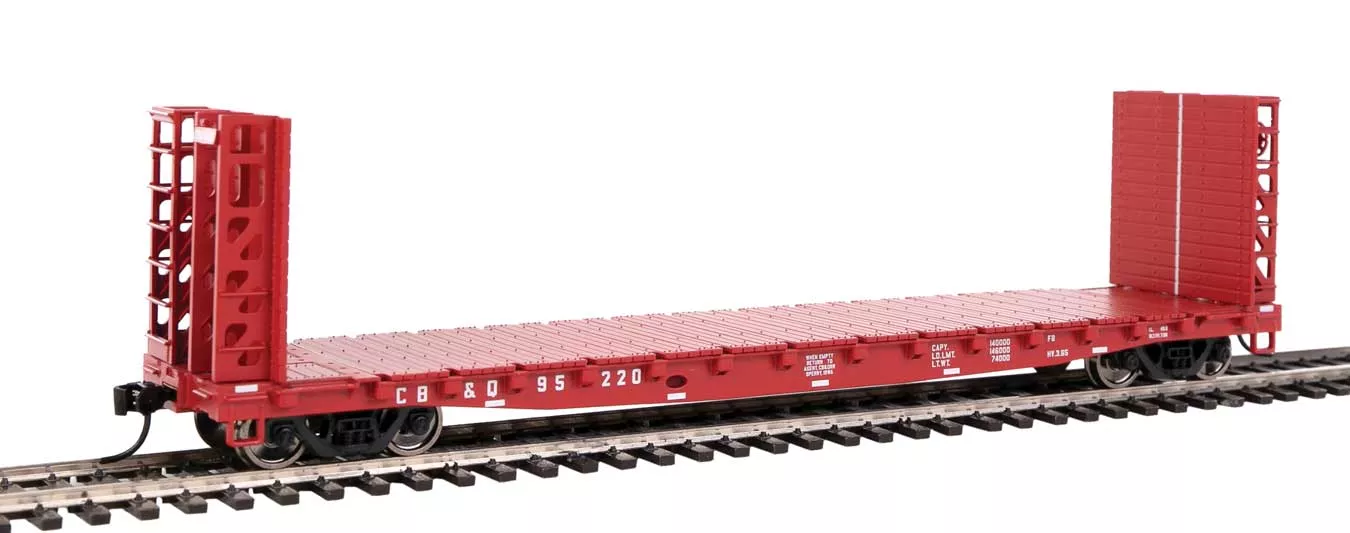 Walthers 910-5908 HO GSC Bulkhead Flatcar Burlington CB&Q 95220