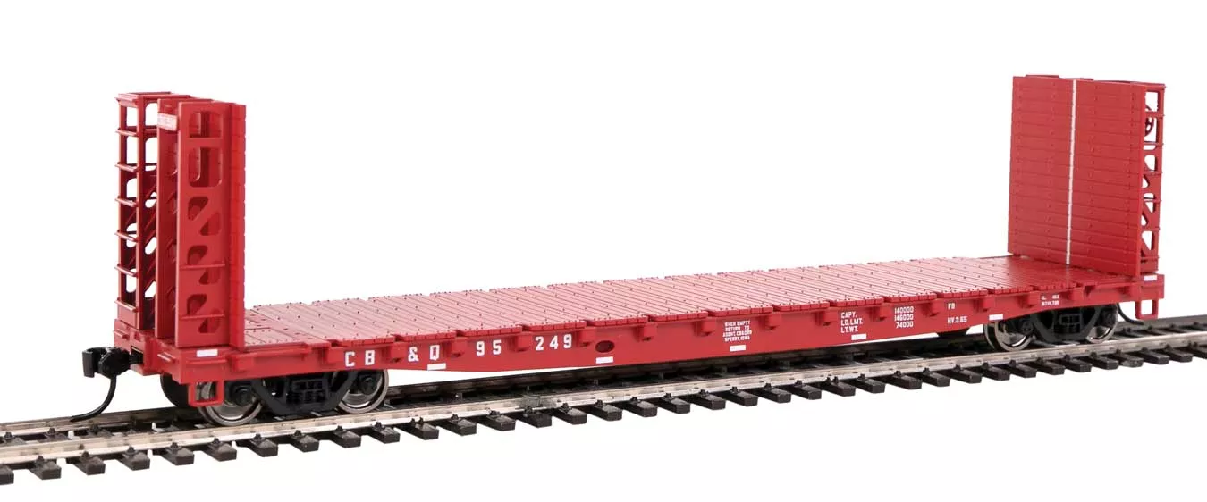 Walthers 910-5909 HO GSC Bulkhead Flatcar Burlington CB&Q 95249