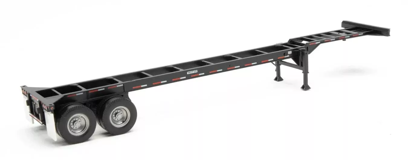 Walthers 949-4553 HO Scale 40' Container Chassis - Black 2 Pack