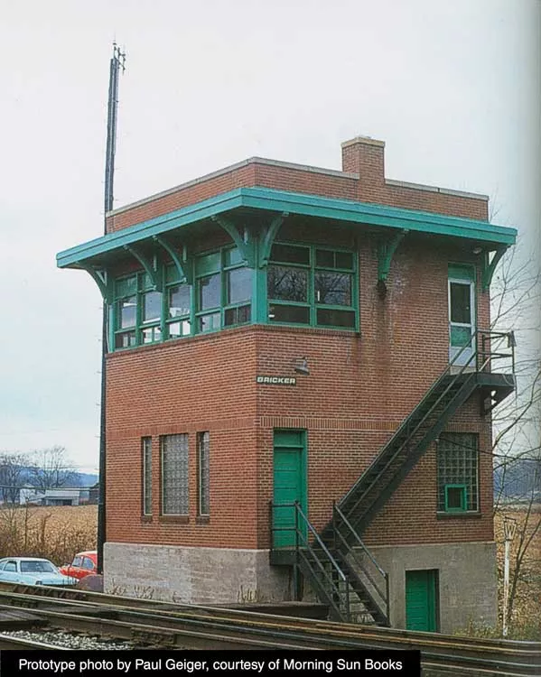 Walthers Cornerstone 933-3554 HO Scale Pennsylvania PRR Brick Interlocking Tower Kit